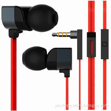 Metal earphone with microphone